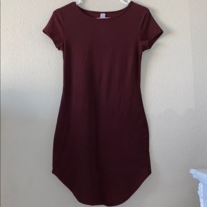 Burgundy BodyCon Dress